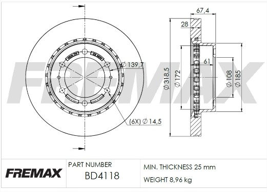 DISCO FREIO DIANT(VENTILADO)