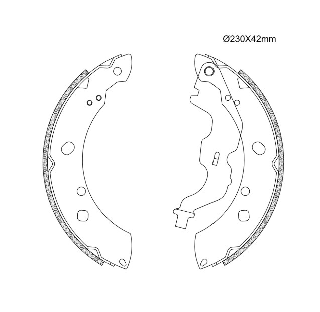 SAPATA FREIO(C/HASTE)