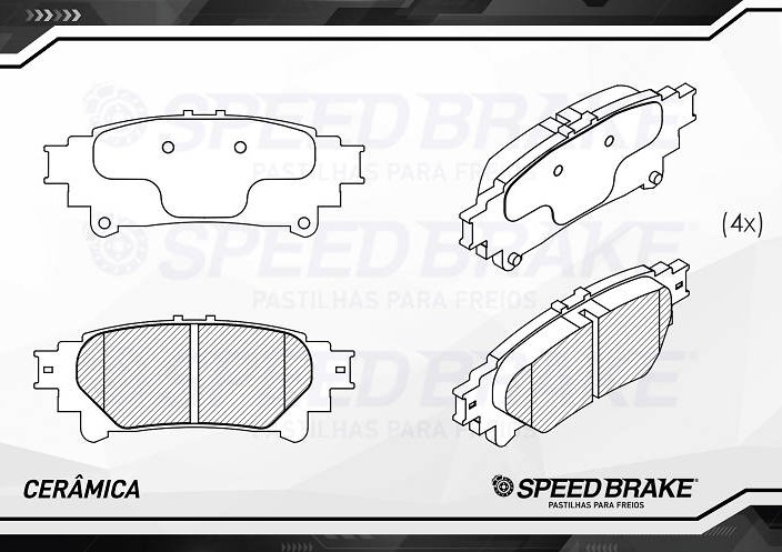 PASTILHAS FREIO TRAS(CERAMICA)