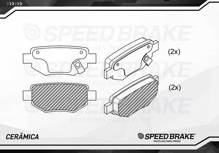 PASTILHAS FREIO TRAS(CERAMICA)