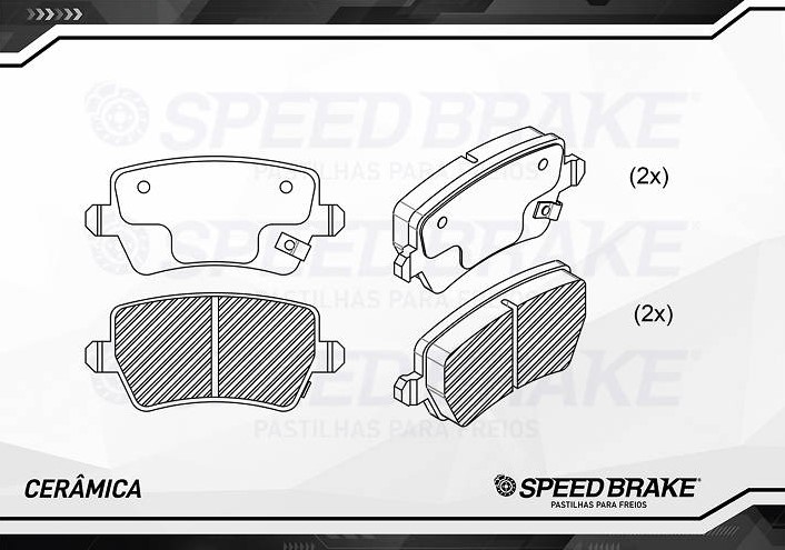 PASTILHAS FREIO TRAS(CERAMICA)