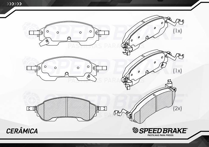 PASTILHAS FREIO TRAS(CERAMICA)