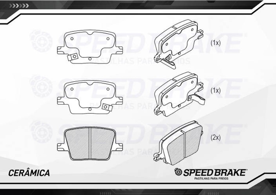 PASTILHAS FREIO TRAS(CERAMICA)