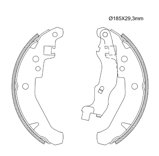 SAPATA FREIO(C/HASTE)
