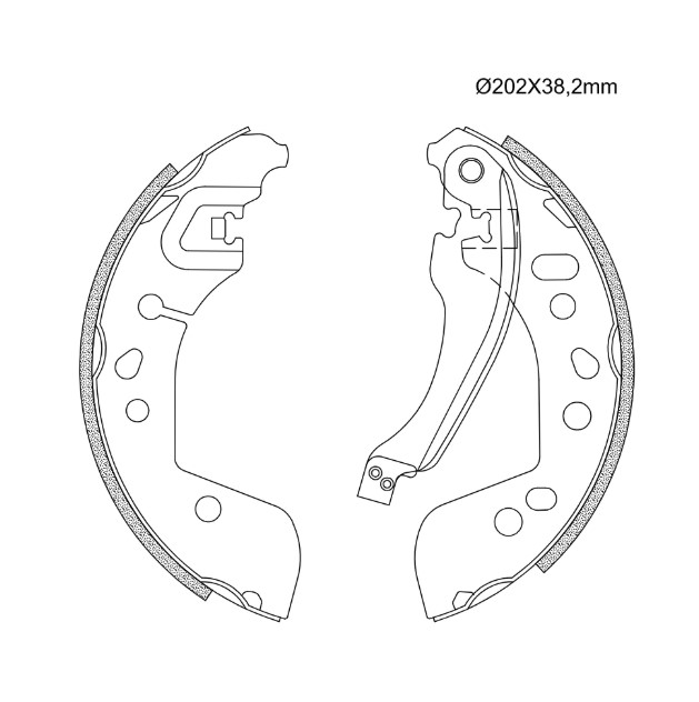 SAPATA FREIO(C/HASTE)
