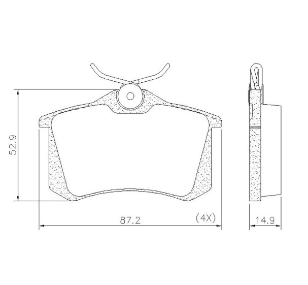 PASTILHAS FREIO TRAS