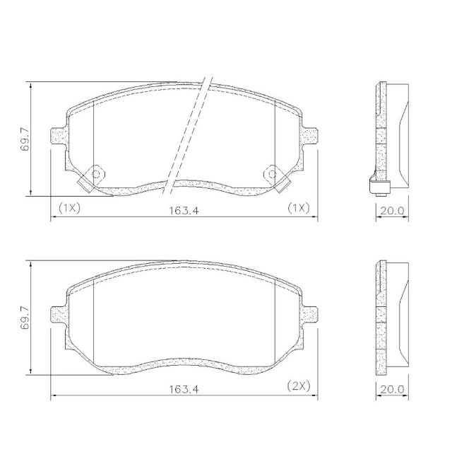 PASTILHAS FREIO DIANT(CERAMICA)