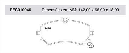 PASTILHAS FREIO TRAS