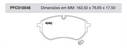 PASTILHAS FREIO DIANT