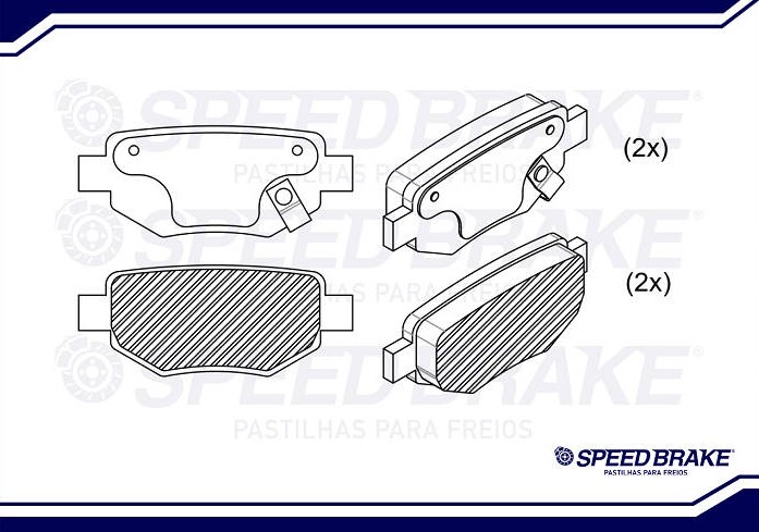 PASTILHAS FREIO TRAS