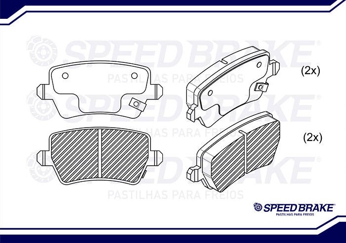 PASTILHAS FREIO TRAS