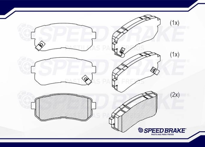 PASTILHAS FREIO TRAS