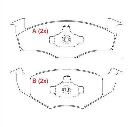 PASTILHAS FREIO DIANT