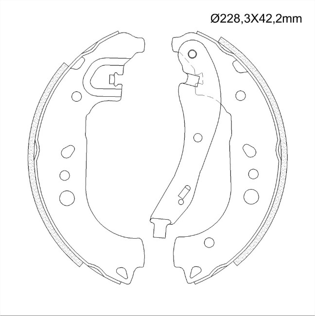 SAPATA FREIO(C/HASTE)